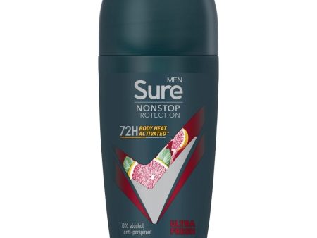 Sure Men Nonstop Protection 72h Ultra Fresh Anti-Perspirant Deodorant Roll On 50ml Hot on Sale