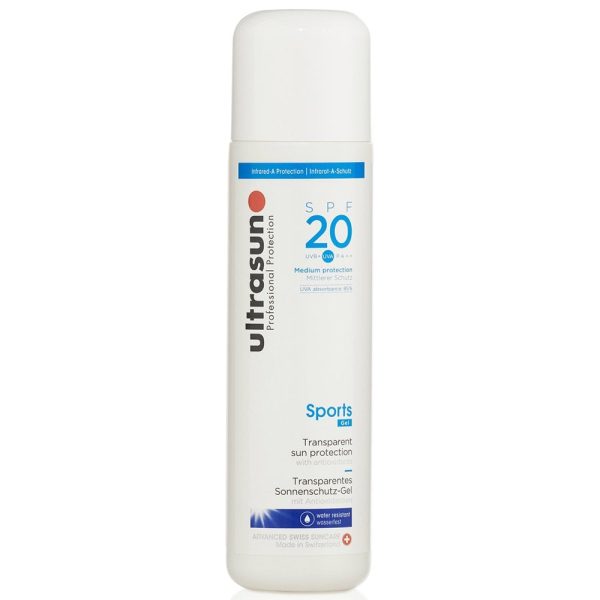 Ultrasun Sports Transparent Sun Protection Gel SPF20 200ml Supply